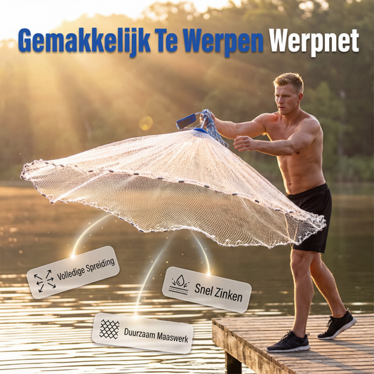 🎉 Uitverkoop 2026 — Al meer dan 16.800 stuks verkocht!🌊 Eenvoudig te werpende zegen, zware, sneldalende viszegen ✨