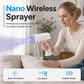 Draadloos handbediend nano-desinfecterend spuitpistool met blauw licht