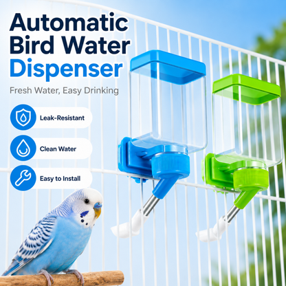 Lekbestendige automatische waterdispenser voor vogels