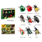 Opwindbare gevleugelde insecten-simulatiespeelgoedset met educatieve kaarten