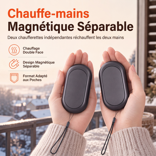 🧤 Magnetisch Deelbare Oplaadbare Handwarmer