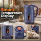 Elektrische waterkoker | 3 liter, 1500W | Temperatuurdisplay | Warmhoudfunctie ca. 55°C | Dubbelwandig | Roestvrij staal & PP | 50% KORTING!