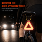 Hangende reflecterende driehoek voor fietsveiligheid