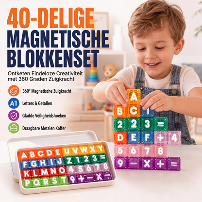 ⏳ Tijdelijke aanbieding⏳ Magnetische alfabet- en cijferblokjes voor kinderen